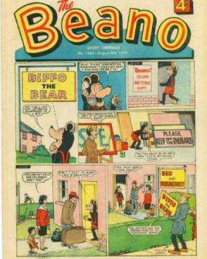 Beano 1464 - Beano - Biffo The Bear - Shopping - Old Lady - Four Cents