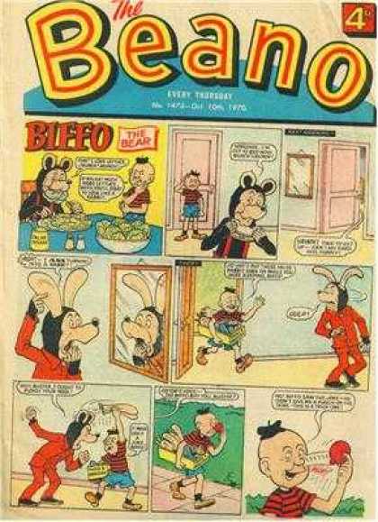 Beano 1473 - The Bear - Home - Mirror - Bloonon - Man With Door