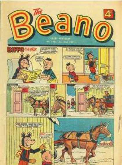 Beano 1485 - Bear - Horse - Door - Boy - Book