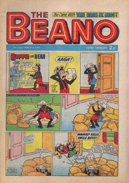 Beano 1605 - Comic - Bash Street - Biffo - British - Dc Thomson