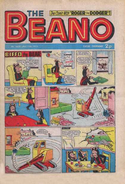Beano 1608 - Roger The Dodger - Biffo The Bear - Every Thursday - Wrecking Ball - Danger
