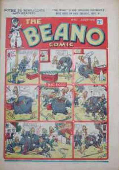 Beano 161 - Cartoons - Animal - One Fat Man - Photo On The Wall - Drinking