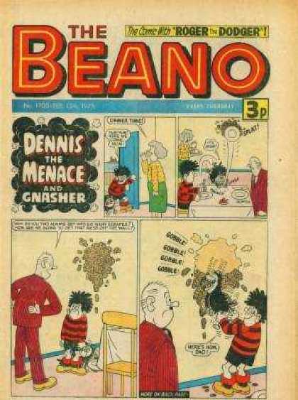 Beano 1700 - Food - Fight - Dinner - Ruined - Wall