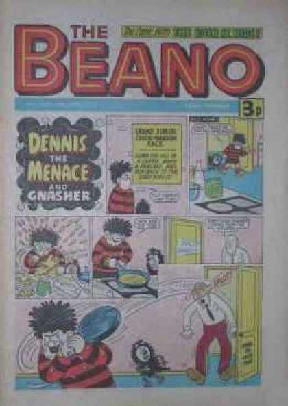Beano 1709 - Frying Pan - Bald Man - Crazy Boy - Door - Menace