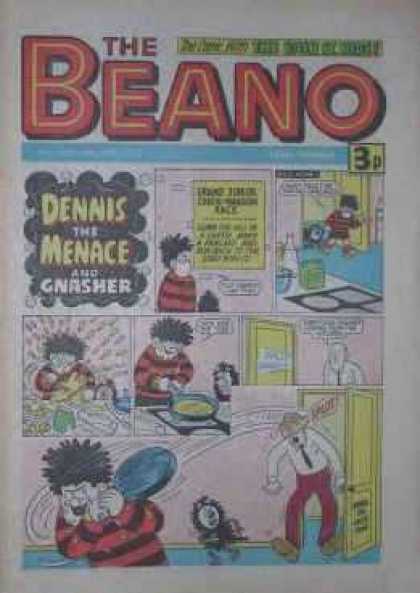 Frying Pan - Bald Man - Crazy Boy - Door - Menace Beano 1709 - Frying Pan - Bald Man - Crazy Boy - Door - Menace