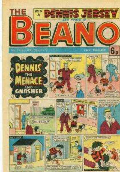 Beano 1918 - Dennis The Menace - Gnasher - Jersey - Win - Tank