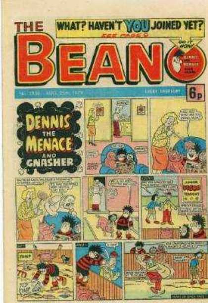 Beano 1936 - Easy Chair - Gnasher - Wooden Fence - Pet Pig - Feather Duster