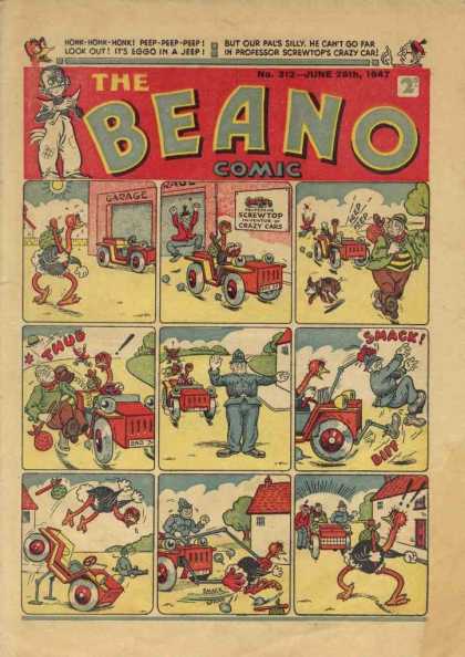 Beano 312 - Comic - Cop - Car - Clown - Screw Top