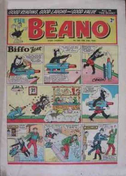 Beano 605 - Biffo - Gun - The Bear - Crash - Police