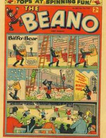 Beano 864 - Tops At Spinning Fun - Clown - Ladder - Bear - Box