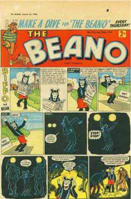 Beano 915 - Make A Dive - The Beano - Bear - Every Thursday - Night