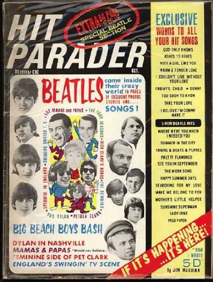 Beatles Books - Hit Parader Magazine 1966 (The Beatles Beach Boys cover)