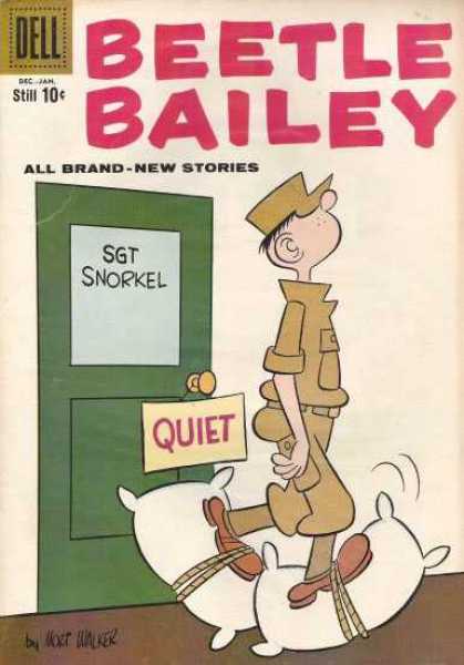Beetle Bailey 18 - Sgt Snorkel - Quiet - Pillows - Walking - Soldier