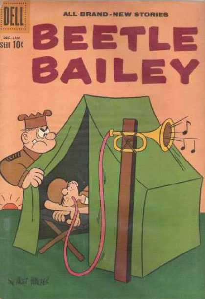 Beetle Bailey 30 - Army - Tent - Sleeping - Bugle - Sunrise