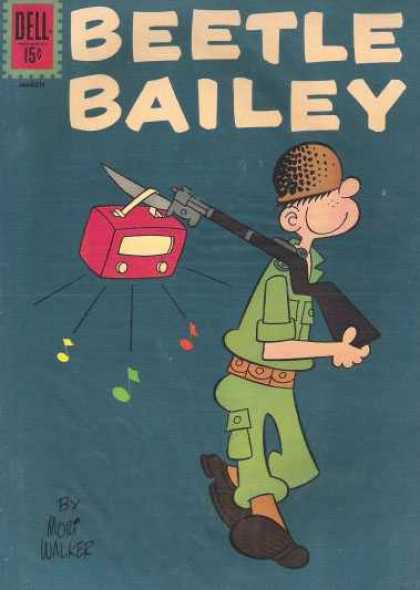 Beetle Bailey 37 - Soldier - Gun - Radio - Fatigues - Freckles