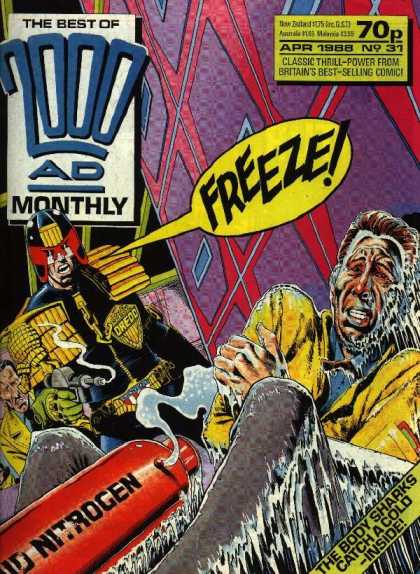 Best of 2000 AD 31 - Freeze - Speech Bubble - April - Armor - Helmet