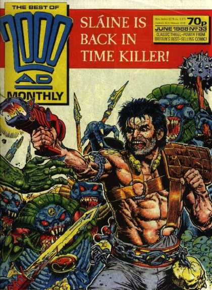 Best of 2000 AD 33 - Time Killer - Spears - Monsters - Green Hand - Claws