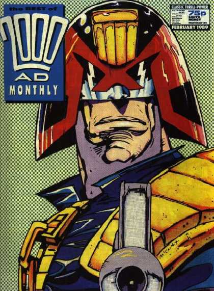 Best of 2000 AD 41 - Monthly - Earth Money - Helmet - Classic Thrill-power - Man