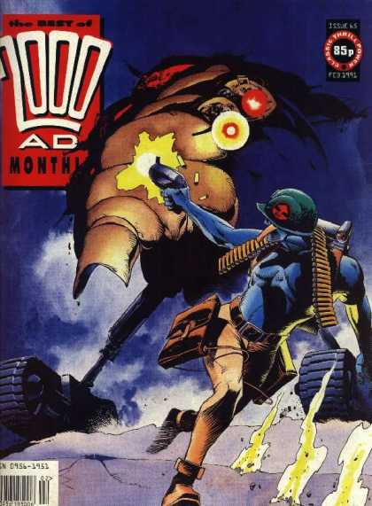 Best of 2000 AD 65 - Soldier - Gun - Beast - Desert - Shooting