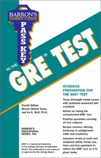 Bestsellers (2006) - Pass Key to the GRE Test (Barron's Pass Key to the Gre) by Sharon Weiner Green