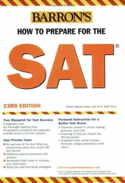 Bestsellers (2006) - How to Prepare for the SAT : 2006-2007 (Barron's How to Prepare for the Sat I (