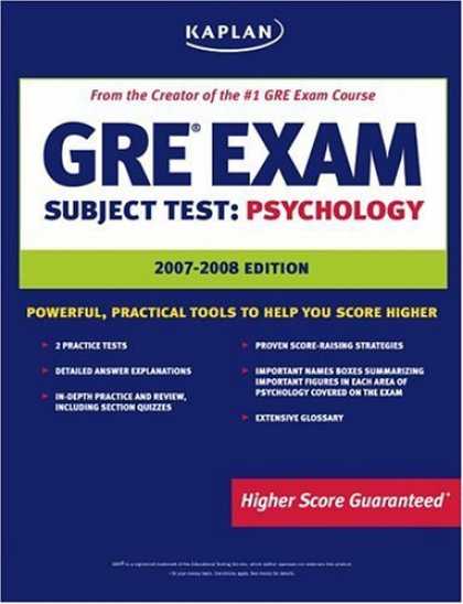 Bestsellers (2006) - Kaplan GRE Psychology, 2007-2008 Edition (Kaplan Gre Psychology) by Kaplan