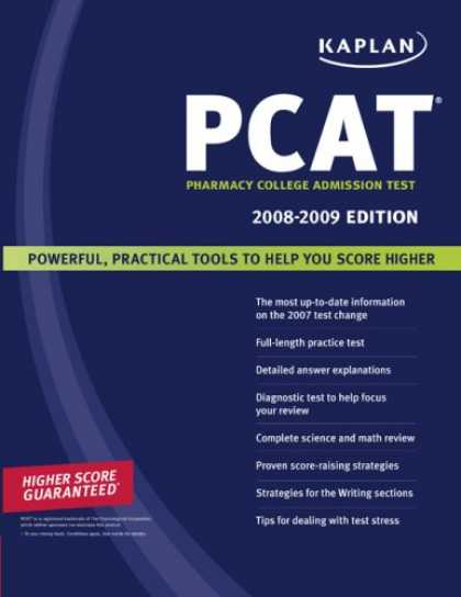 Bestsellers (2007) - Kaplan PCAT 2008-2009: Pharmacy College Admission Test (Kaplan Pcat) by Kaplan