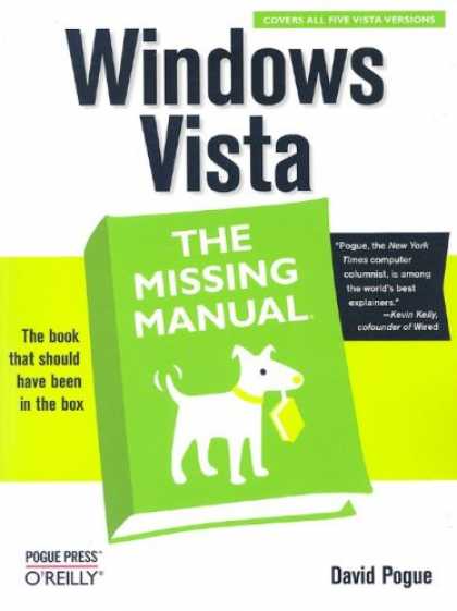 Bestsellers (2007) - Windows Vista: The Missing Manual by David Pogue