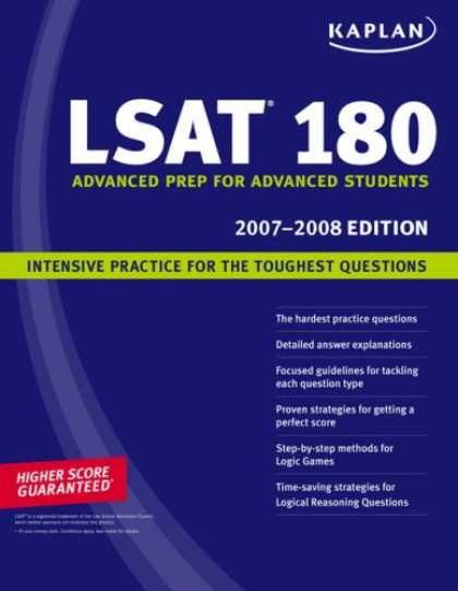 Bestsellers (2007) - Kaplan LSAT 180 2007-2008 (Kaplan Lsat 180) by Kaplan