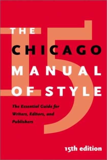 Bestsellers (2007) - The Chicago Manual of Style