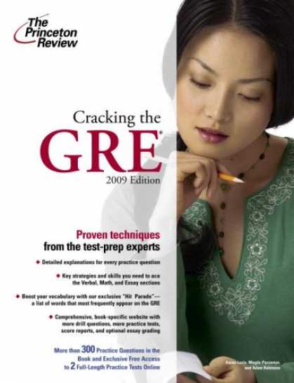 Bestsellers (2008) - Cracking the GRE, 2009 Edition (Graduate Test Prep) by Princeton Review