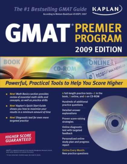 Bestsellers (2008) - Kaplan GMAT Premier Program, 2009 (Book & CD-ROM) by Kaplan