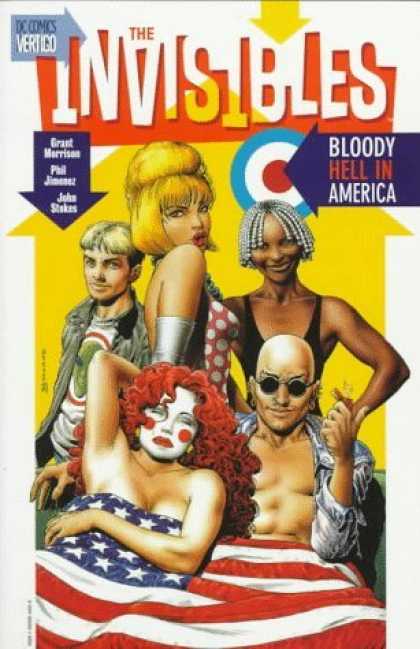 Bestselling Comics (2006) - Bloody Hell in America (The Invisibles, Book 4) by Grant Morrison - Dc Comics - Vertigo - The Invisibles - Bloody Hell In America - People
