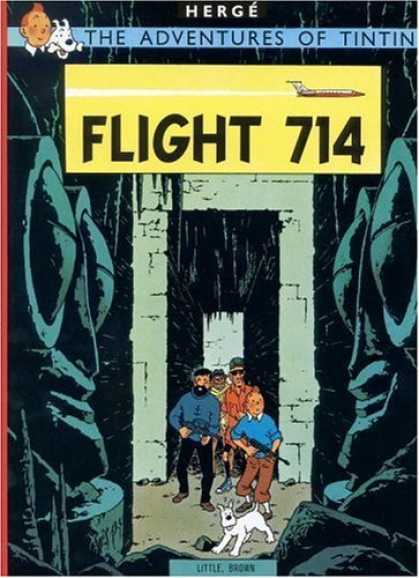 Bestselling Comics (2006) - Flight 714 (The Adventures of Tintin) by Herge - Flight 714 - Carved Statues - Little Brown - Dog - Guns