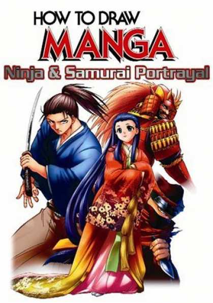 Bestselling Comics (2006) - How To Draw Manga Volume 38: Ninja & Samurai Portrayal (How to Draw Manga) by Te - Long Hair - Red Hair - Dark Hair - Blue Hair - Hair