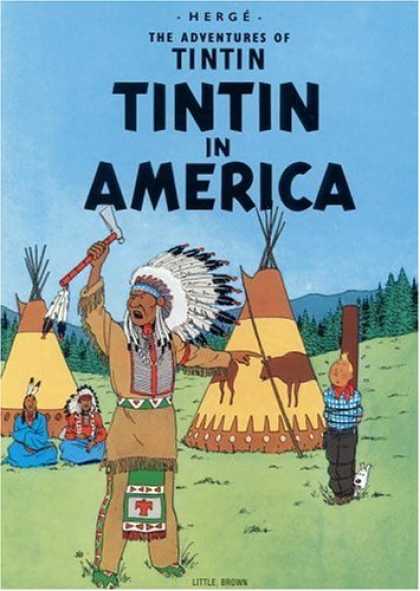 Bestselling Comics (2006) - Tintin in America (The Adventures of Tintin) by Herge - Tintin - America - Herge - Native Indians - Burn At Stake