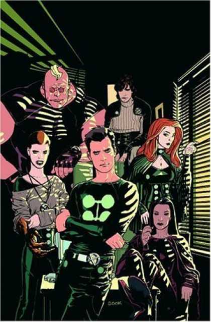 Bestselling Comics (2006) - X-Factor: The Longest Night Premiere HC (X-Factor (Graphic Novels)) by Peter Dav - Group Of Super Heros - Glasses - Red Headed Woman - Six People - Window