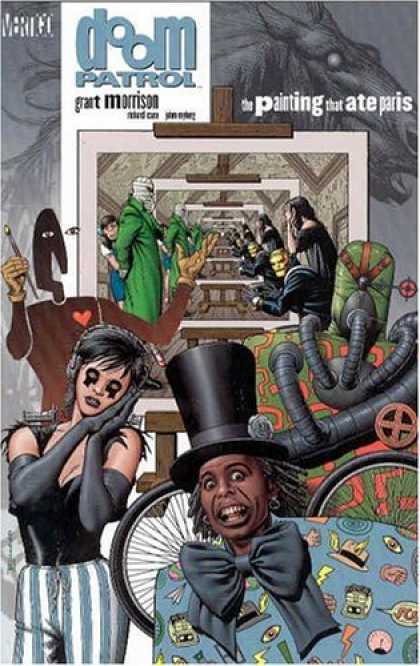 Bestselling Comics (2006) - Doom Patrol: The Painting That Ate Paris (Doom Patrol) by Grant Morrison - Morrison - Hungry Art - Green Mummy - Picasso - Art Duplicated