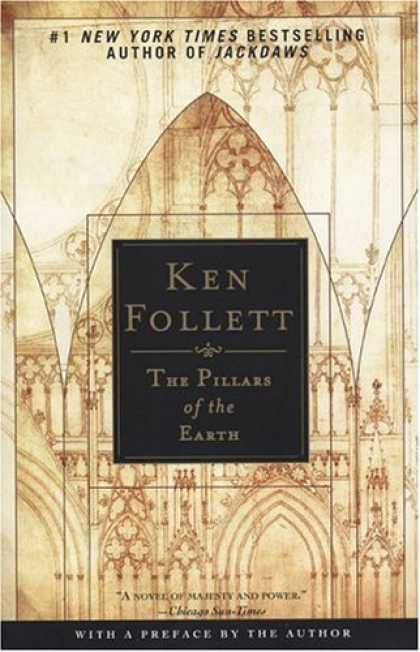 Bestselling Comics (2006) - The Pillars of the Earth by Ken Follett - Ken Follett - New York Times Bestselling - Author Of Jackdaws - Drawing Of Flower - A Novell Of Majesty And Power