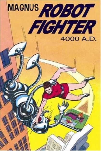 Bestselling Comics (2006) - Magnus, Robot Fighter 4000 A.D. Volume 1 (Magnus Robot Fighter (Graphic Novels)) - Magnus - Flying Car - Buildings - Redhead - Robot Fighter