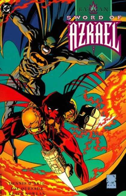 Bestselling Comics (2006) 1855 - Batman - Sword Of Azrael - Fire - Cape - Grimace