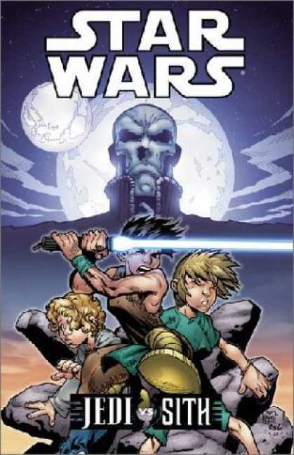 Bestselling Comics (2006) - Star Wars: Jedi Vs. Sith by Darko Macan - Star Wars Children - Double Moon - Bald Villian - 3 Children - Lightsaber