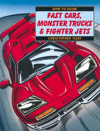 Bestselling Comics (2006) - How to Draw Fast Cars, Monster Trucks, & Fighter Jets by Christopher Hart - How To Draw - Christopher Hart - Red Sportscar - Fast Cars - Monster Trucks