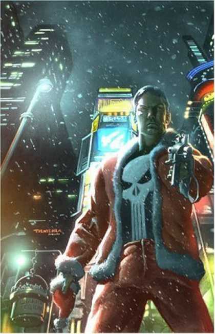 Bestselling Comics (2006) - Punisher: Very Special Holidays TPB (Punisher (Unnumberd)) by Jimmy Palmiotti - Skull On Shirt - Skyscraper - Snow - Gun - Times Square