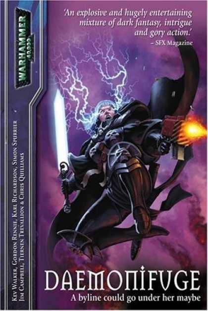 Bestselling Comics (2006) - Daemonifuge: Heretic Saint (Warhammer 40,000 Novels (Paperback)) by Various - Sword - Gun - Lightning - Skulls - Boots