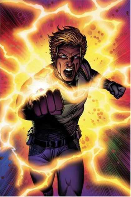 Bestselling Comics (2006) - Doctor Spectrum: Full Spectrum TPB by Sara "Samm" Barnes - Man - Supehuman - Lightning - Running - Blast
