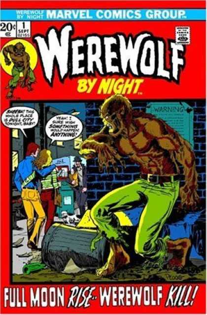 Bestselling Comics (2006) - Essential Werewolf By Night Volume 1 TPB (Essential) by Gerry Conway - Marvel Comics Group - Sept - Werewolf - Approved By The Comics Code Authority - Full Moon Rise