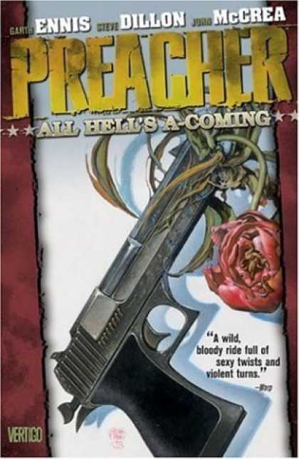 Bestselling Comics (2006) - Preacher Vol. 8: All Hell's A-Coming by Garth Ennis - All Hells Coming - Gun - Rose - Steve Dillon - John Mccrea
