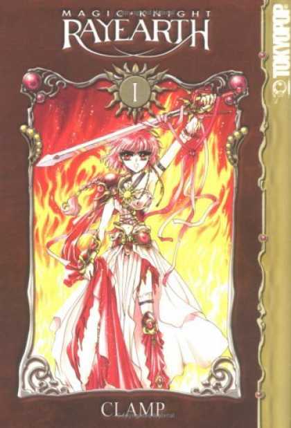 Bestselling Comics (2006) - Magic Knight: Rayearth I, Book 1 by Clamp - Clamp - Fire - Sword - Woman - Blaze