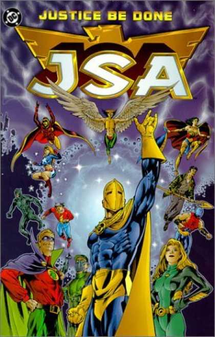 Bestselling Comics (2006) - JSA: Justice Be Done (Book 1) by James Robinson - Dc Comics - Justice Be Done - Jsa - Wings - Spear